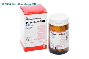 Piracetam Egis 800 mg Điều trị chấn thương sọ não, giảm nhận thức