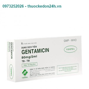Gentamicin Injection – Hộp 10 ống – Điều trị các bệnh nhiễm khuẩn nặng