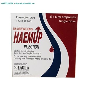 Haemup injection hộp 5 ống – Thuốc tiêm bổ sung sắt