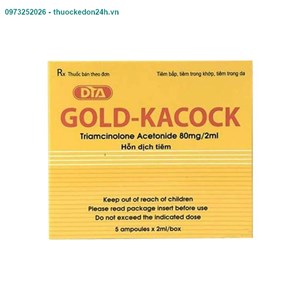 Gold Kacock Hộp 5 Ống – Điều Trị Viêm Khớp Dạng Thấp