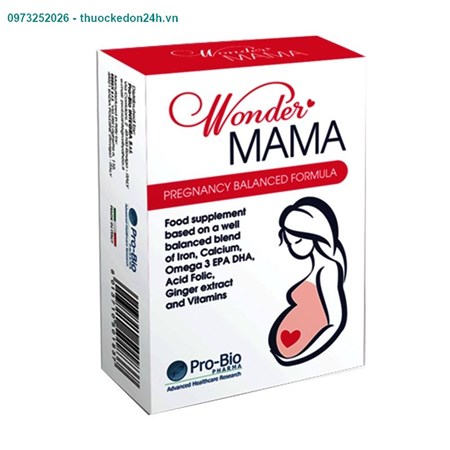 Wonder Mama Hộp 30 Viên – Vitamin Tổng Hợp Cho Bà Bầu