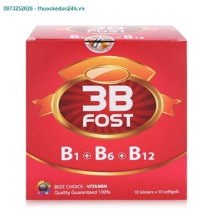 3B Fost Hộp 100 Viên – Bổ Sung Vitamin B1, B6, B12