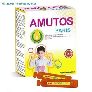 Amutos Paris hộp 20 ống x10ml – Tăng cường sức đề kháng cho trẻ