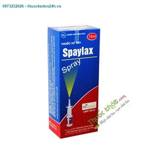 Xịt mũi Spaylax – Thuốc điều trị tại chỗ các bệnh viêm và dị ứng vùng mũi họng
