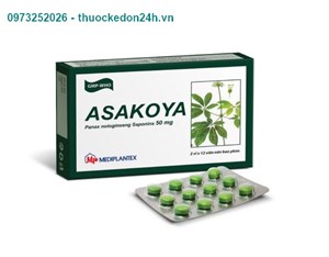 Asakoya 50mg – Đẩy mạnh lưu thông tuần hoàn máu