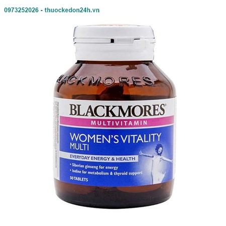 Blackmores Women’s Vitality Multi – Vitamin cho phụ nữ – (50 viên)