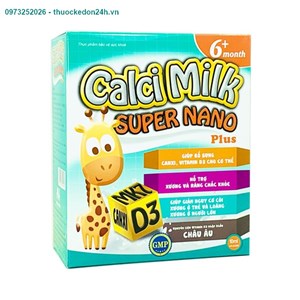 Calci Milk Hộp 20 Ống – Bổ Sung Vitamin Và Khoáng Chất