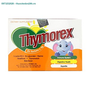 Cốm Thymorex hộp 20 gói – Tăng cường miễn dịch cho trẻ