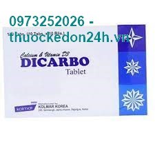 Dicarbo – Cung cấp calci và vitamin D cho cơ thể – Hộp 100 viên