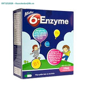 Midu 6 Enzyme 20 Ống 10Ml - Uống Giúp Trẻ Hấp Thu Tốt