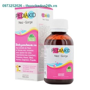 Siro Pediakid Nez Gorge 125Ml – Tăng cường miễn dịch mũi họng cho bé