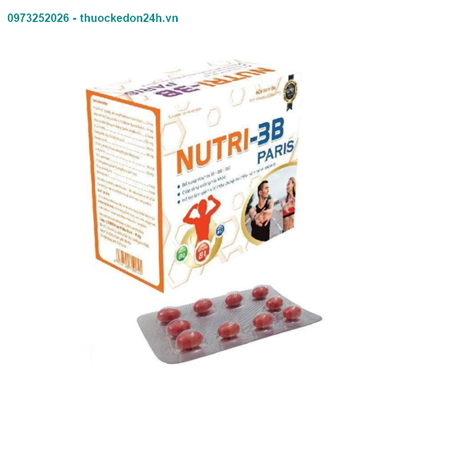 Nutri 3B Paris hộp 60 viên – Bổ sung vitamin nhóm B cho cơ thể