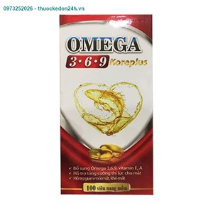 Omega 369 Koreplus Hộp 60 Viên – Làm Đẹp Da, Chống Lão Hóa