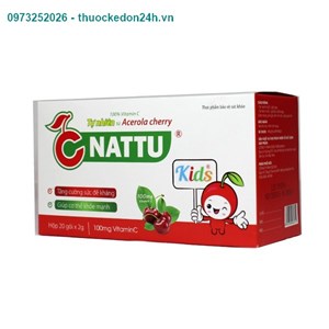 Thuốc C Nattu Kids – Bổ sung vitamin C – Hộp 20 gói