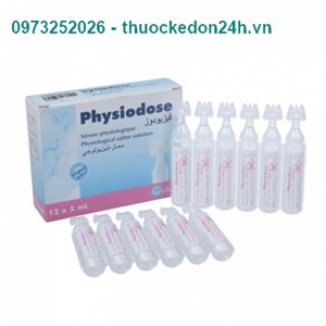 Physiodose Hộp 12 ống x 5ml – Nước muối sinh lý