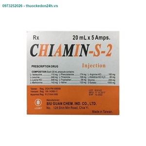 Thuốc tiêm Chiamin-S-2 20Ml – Điều trị các chấn thương nặng hiệu