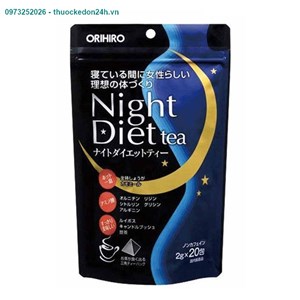 Orihiro Night Diet Tea 24 gói x2g – Trà giảm cân