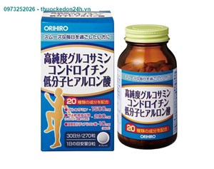 Orihiro Glucosamine Chondroitin Hyaruloric Acid 270 viên – Viên bổ xương khớp