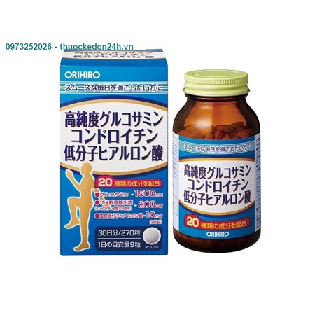 Orihiro Glucosamine Chondroitin Hyaruloric Acid 270 viên – Viên bổ xương khớp