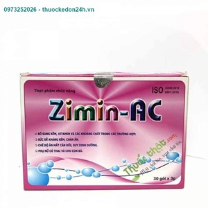 Viên uống bổ sung kẽm Zimin – AC – Hộp 30 gói x3 g
