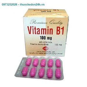 Vitamin B1 100mg – Hộp 100 viên – Bổ sung Vitamin B1 cho cơ thể