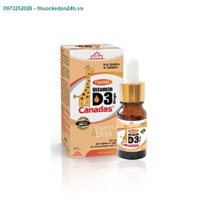 Vitamin D3 Canadas Lọ 10ml – Bổ Sung Vitamin D3 Cho Trẻ