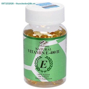 Vitamin E Nuhealth-Bổ sung vitamin E – Hộp 1 lọ x 100 viên