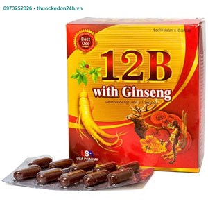 With ginseng – viên uống bổ sung vitamin 12B