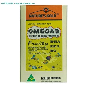 Nature’s Gold Omega 3 Hộp 125 Viên – Tăng Cường Thị Lực