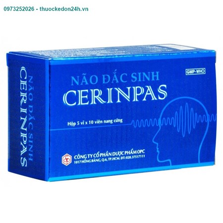 Não đắc sinh Cerinpas hộp 50 viên – Hoạt huyết hóa ứ, thông kinh hoạt lạc