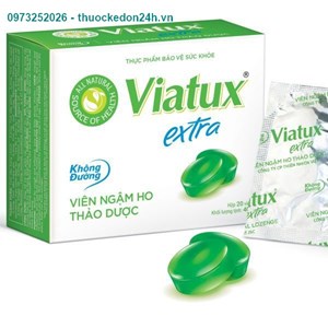 Viatux Extra – Viên Ngậm Ho Thảo Mộc (Hộp 20 Viên)