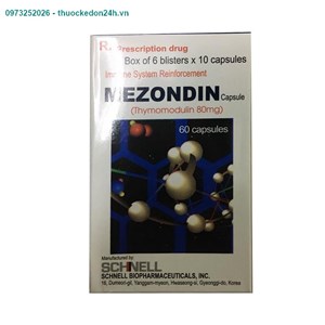 Thuốc Mezondin hộp 60 viên – Hỗ trợ điều trị nhiễm trùng do vi khuẩn và virus