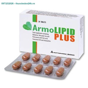 Thuốc Armolipid Plus Hộp 20 Viên – Hỗ Trợ Sức Khỏe Tim Mạch