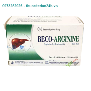 Beco-arginine – hỗ trợ chức năng gan – Hộp 100 viên