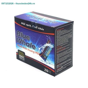 Blue Whale Hộp 20 Gói – Nước Muối Vệ Sinh Mũi