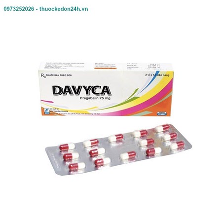 Davyca hộp 28 viên – Điều trị các bệnh đau thần kinh trung ương và ngoại biên cho người lớn