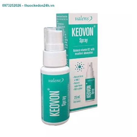 Keovon Spray chai xịt 25ml – Hỗ trợ hấp thu canxi