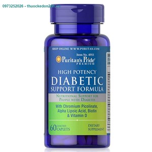 Diabetic Lọ 60 Viên – Viên Uống Dành Cho Người Tiểu Đường