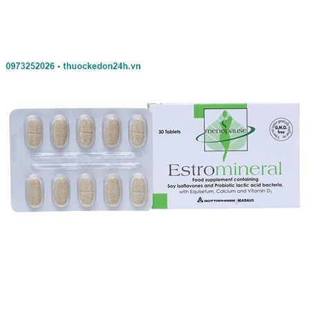 Estromineral – Hộp 3 vỉ x 10 viên