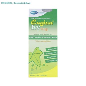 Eugica Ivy Syrup Mega – Long Đờm, Giảm Ho – Chai 100ml
