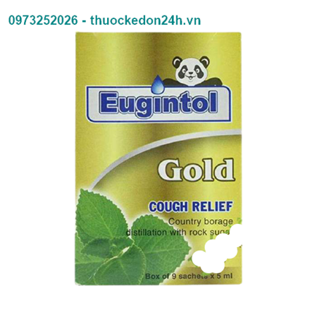 Eugintol Gold – Giúp làm ấm và sạch đường hô hấp trên – Hộp 9 gói x 5ml