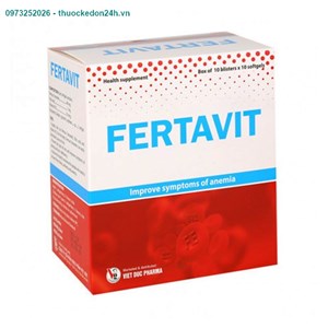 Fertavit Hộp 100 Viên – Bổ Sung Sắt Và Acid Folic