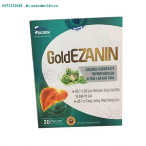 Gold Ezanin – Hỗ trợ tăng cường chức năng gan – Hộp 20 ống