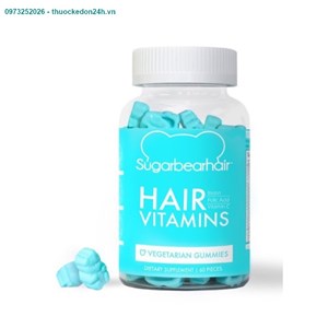 Hair Vitamins Sugarbearhair 60 viên- Kẹo Dẻo Bổ Sung Vitamin Kích Thích Mọc Tóc
