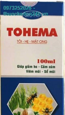 Siro ho Tohema (Lọ 100 ml)– Giảm ho, cảm cúm, viêm mũi, sổ mũi