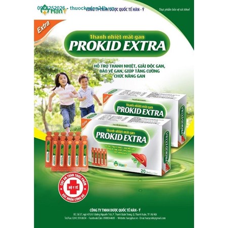  Prokid Extra (hộp 20 ống) - Thanh Nhiệt Mát Gan