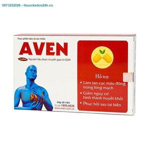 Thực phẩm bảo vệ sức khỏe Aven – Hỗ trợ điều trị tai biến mạch máu não