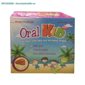 Thực phẩm bảo vệ sức khỏe Oral Kid – Giúp mát gan, lợi tiểu – Hộp 20 ống