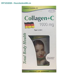 Collagen + c 1600mg total body health hộp 60 viên