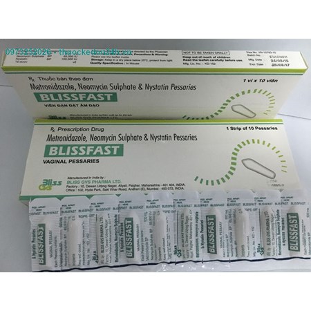 Thuốc Blissfast - viêm đặt âm đạo